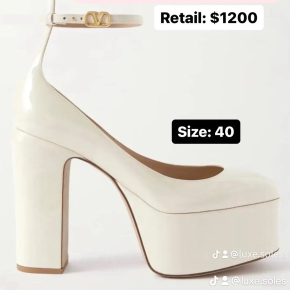 Classy Valentino Garavani Tan-Go Platform Pumps in Patent Leather EU,40 - Picture 7 of 7